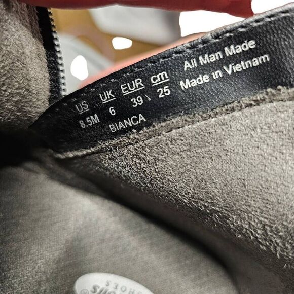 Women's Dr. Scholl's Ankle Boot Bianca Wedge Shoe Size 8.5 Outside Zip - Picture 12 of 12